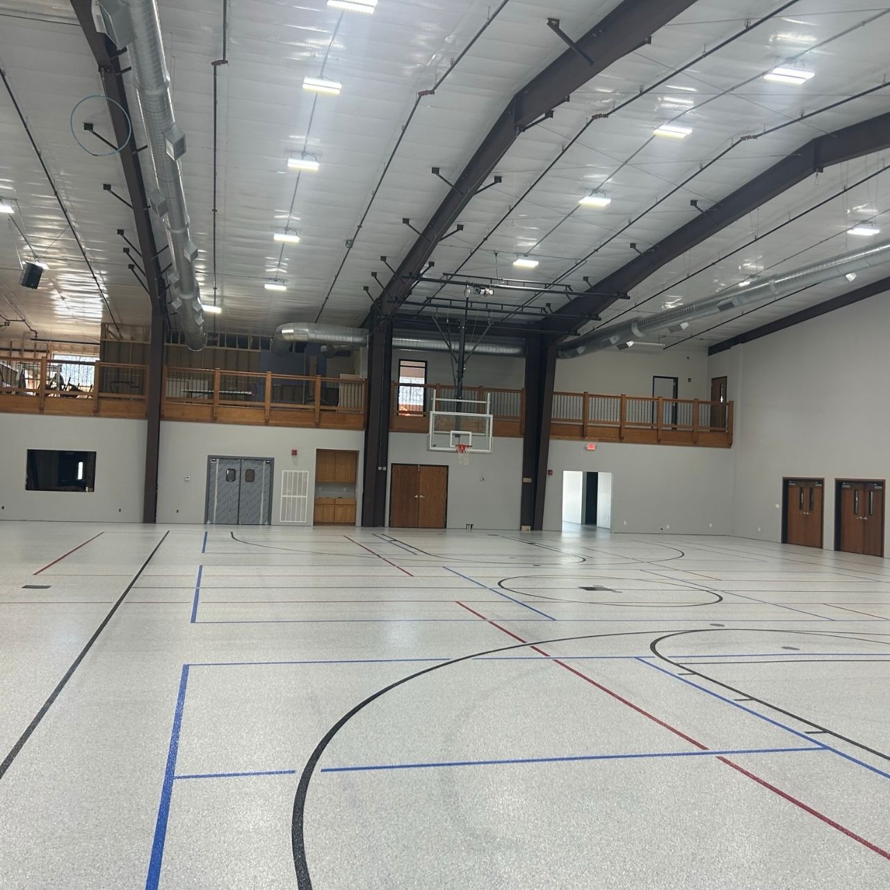 Church school gymnasium floor coating Springfield MO β Ozarks Concrete Coatings
